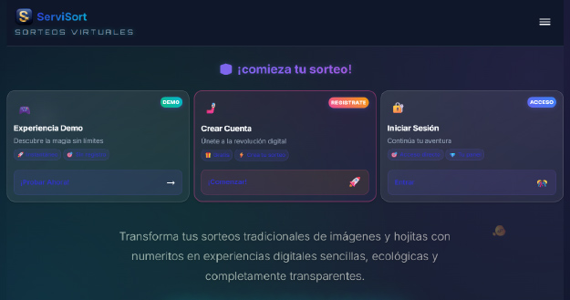 Página web de ejemplo para Servisort